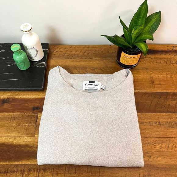 Topman - Oversized Boxy Sweater - Grey - Small - Picture 7 of 7